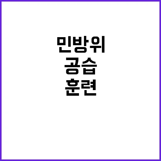 공습 대비 민방위 훈련 전국 도로 통제 정보!