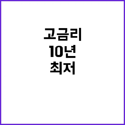 고금리 충격 저축률 10년 최저! 당신의 재정은?