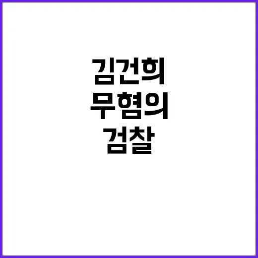 무혐의 김건희 검찰…