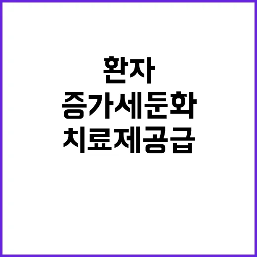 치료제 공급…환자 …