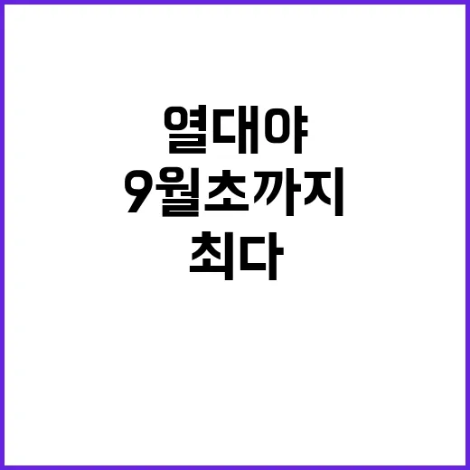 열대야 ‘최다’ 서…