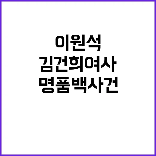 명품백 사건…김건희…