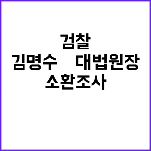 검찰 김명수 前대법…