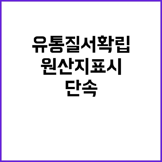 원산지표시 위반 단…