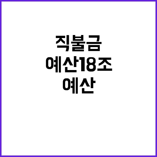 예산 18조 공익직불금 최초 인상 소식!