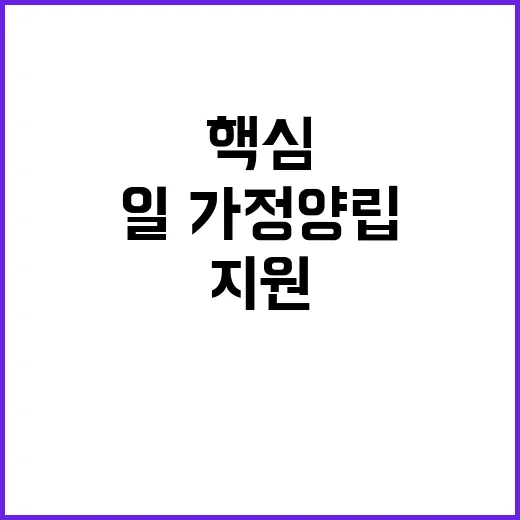 저출생 지원 청년들의 일·가정 양립이 핵심!