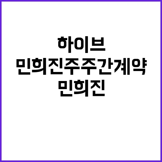 하이브 갈등 민희진…