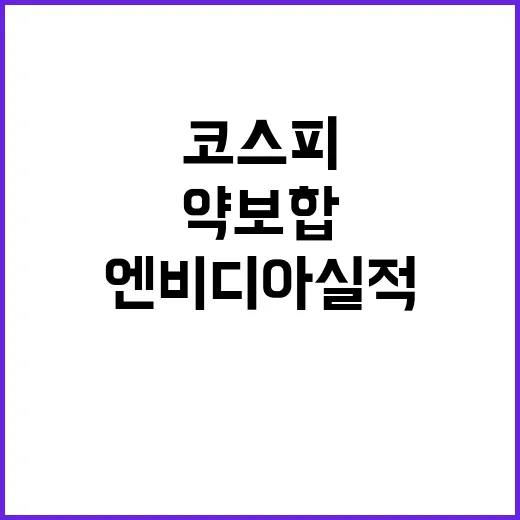 코스피 엔비디아 실적 발표 앞두고 약보합!