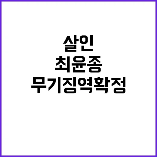 살인 최윤종 성폭행…