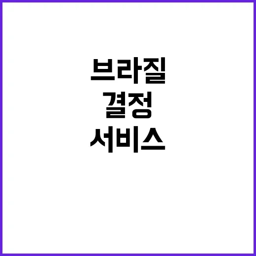 엑스 서비스 브라질…