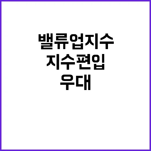 코리아 밸류업 지수…