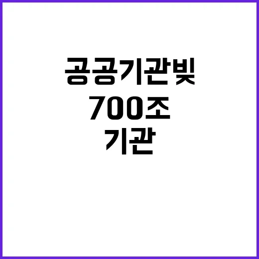 700조 공공기관 빚 끝없는 증가의 경고!