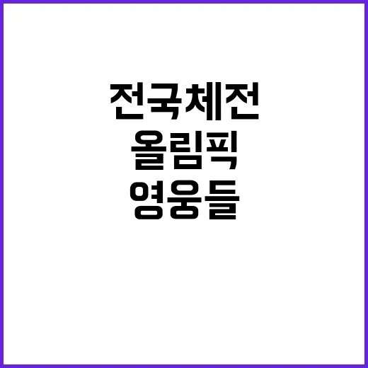 경남 올림픽 영웅들 총출동! 전국체전 기대감 증폭