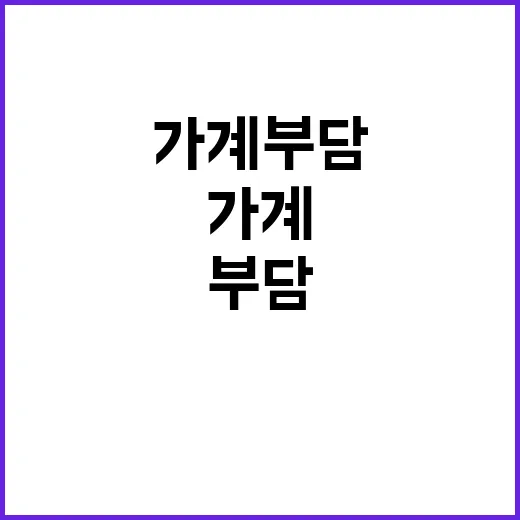 여윳돈 가계 부담 …