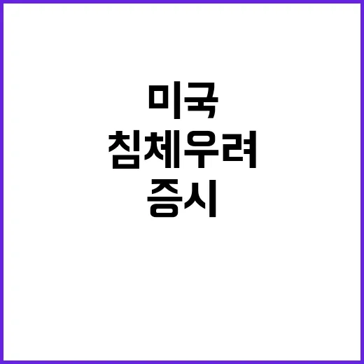 “급락 미국증시 침체 우려의 새로운 전조?”