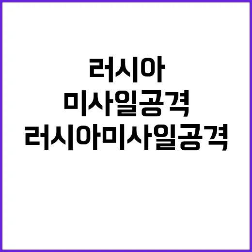 러시아 미사일 공격…