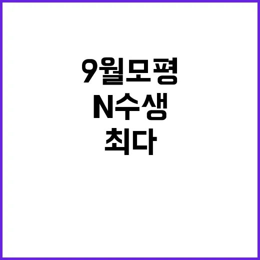 불수능 국어 9월 모평 최다 N수생 주목!