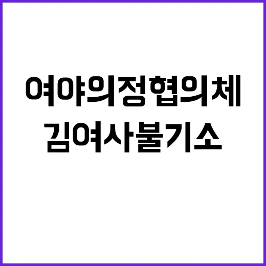 여야의정 협의체 김…