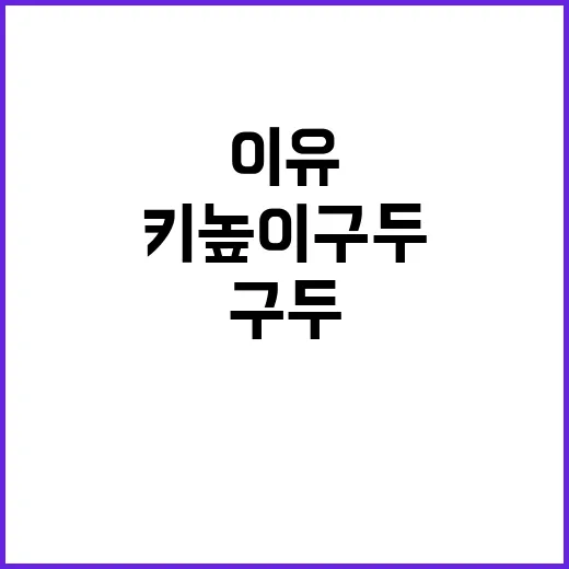 한동훈 키높이 구두 착용 이유는?