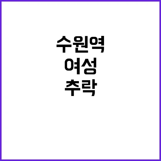 수원역 근처 추락 …