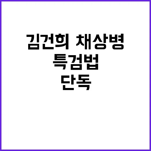 특검법 김건희·채상…