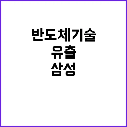 삼성 반도체 기술 유출 추가 입건 30명!