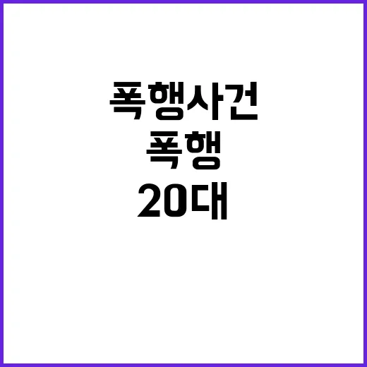 폭행 사건 20대 구속 소식에 모두 경악!