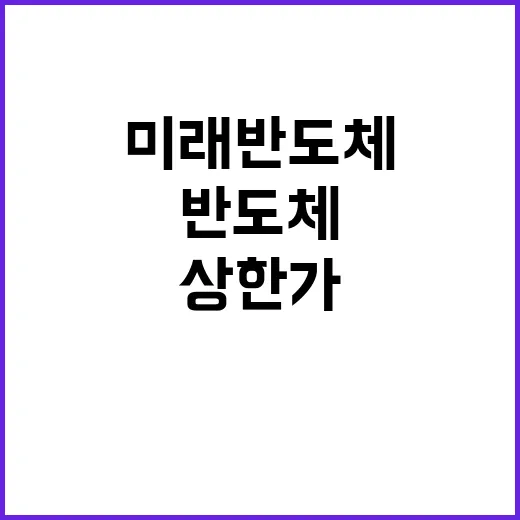 미래반도체 상한가 기록하며 시장 주목 독차지!