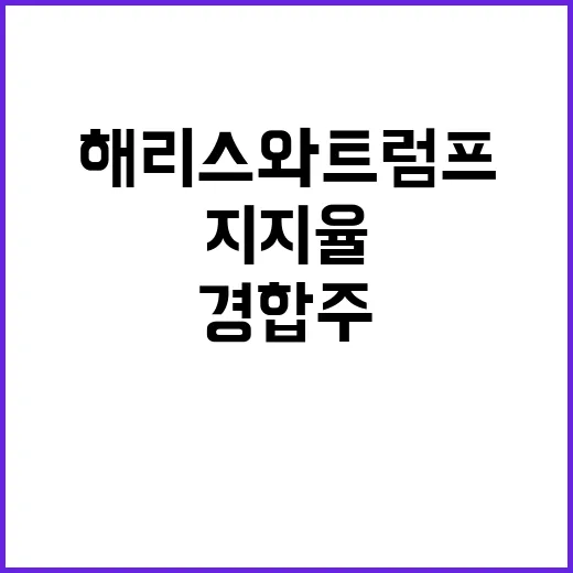 지지율 해리스와 트…