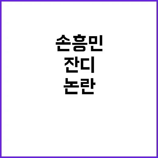 손흥민 잔디 상태 논란 서울시 최종 결정 발표!