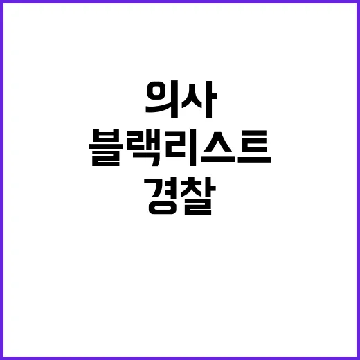 의사 블랙리스트 경…