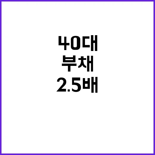 부채 2.5배 증가…