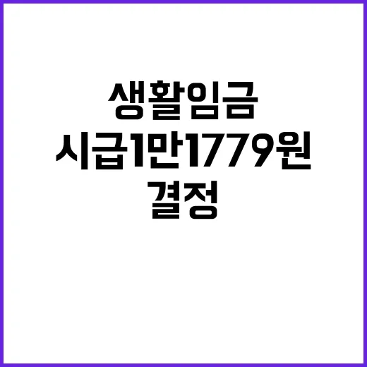 생활임금 내년 시급 1만1779원으로 인상 결정!