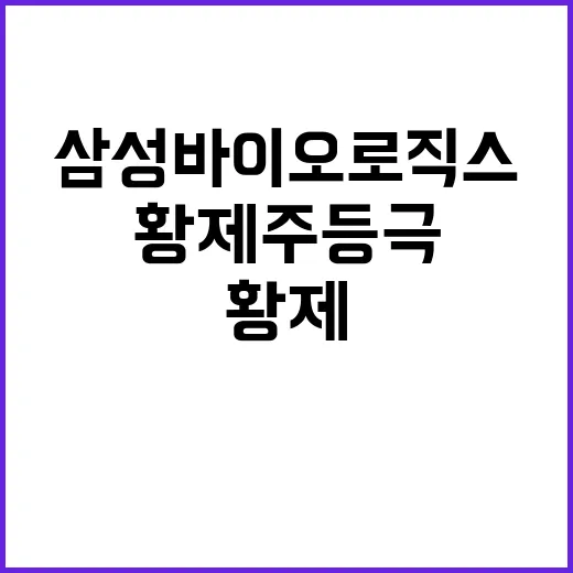 삼성바이오로직스 황…