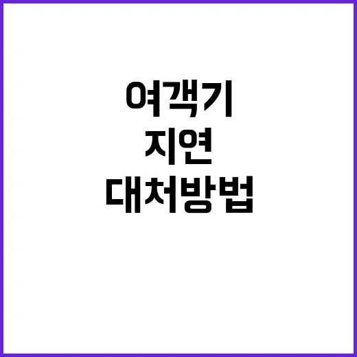 여객기 지연 승객들…