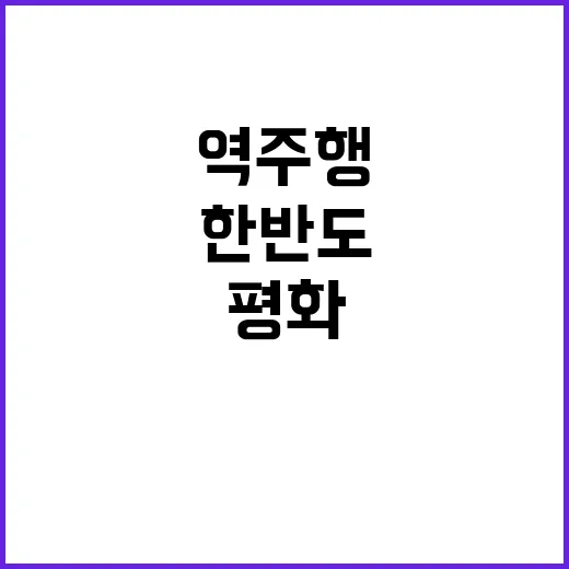 한반도 평화 역주행…