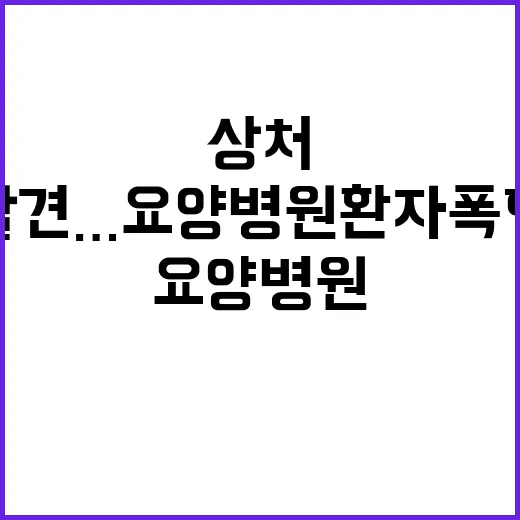 상처 발견…요양병원…