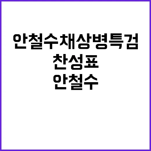 안철수 채상병 특검…