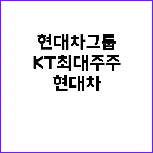 현대차그룹 KT 최…