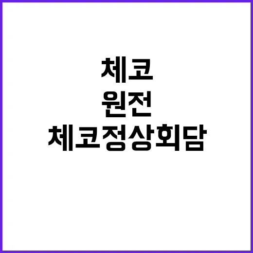 원전 한·체코 정상…