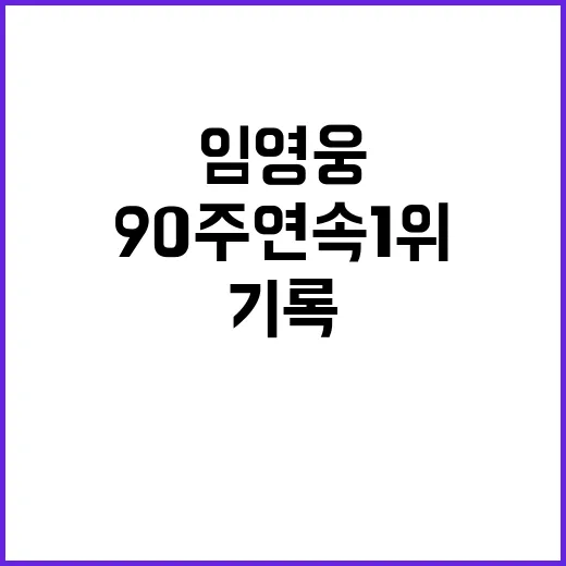 임영웅 90주 연속…