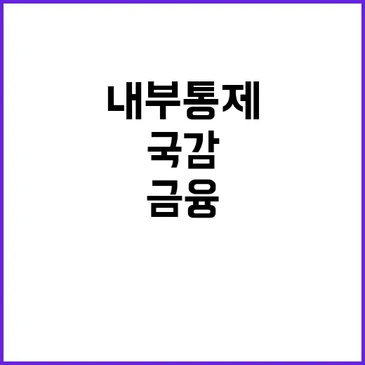 금융 국감 앞두고 …