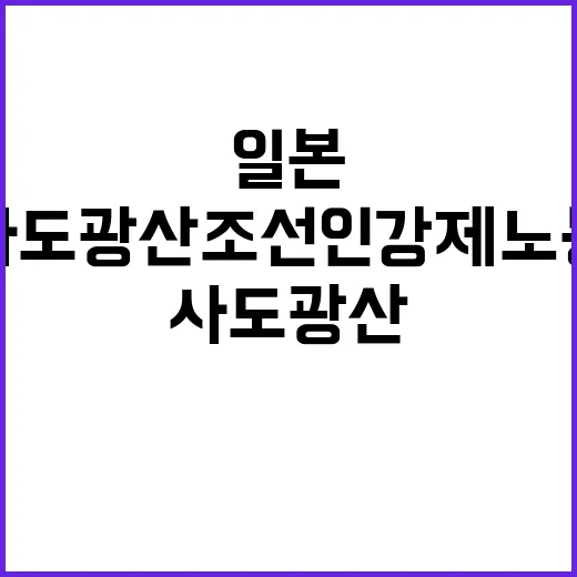 사도광산 조선인 강제노동 명기 일본 연구자 제안!