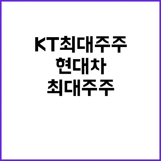 KT 최대주주 김영…