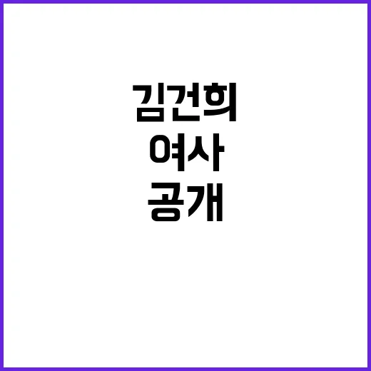 김건희 여사 장기표 선생과의 대화 공개!