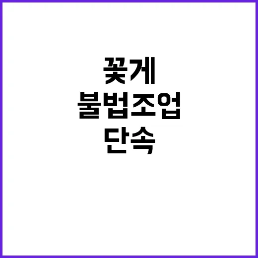 꽃게 불법조업 정부의 실효적 단속 요구!