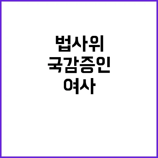 법사위 김여사와 모…