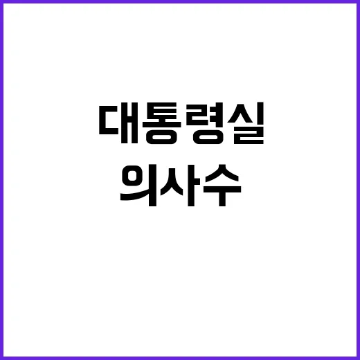 의사수 최하위 대통…