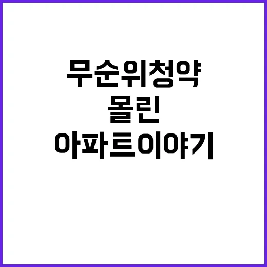 “무순위 청약 14만 명 몰린 아파트 이야기”