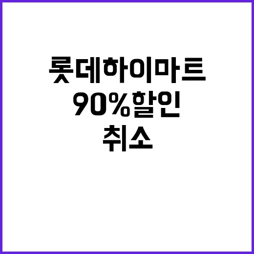 90% 할인 롯데하…